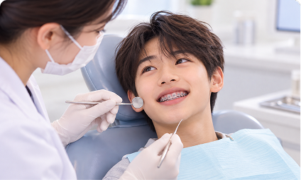 치료 후 유지관리 확인 진료실